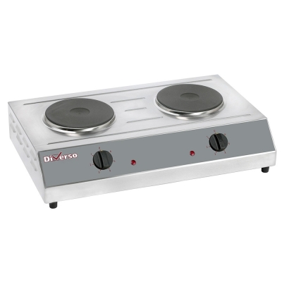 Réchaud électrique de table, 2 plaques Ø 190mm WR-RTD/2E